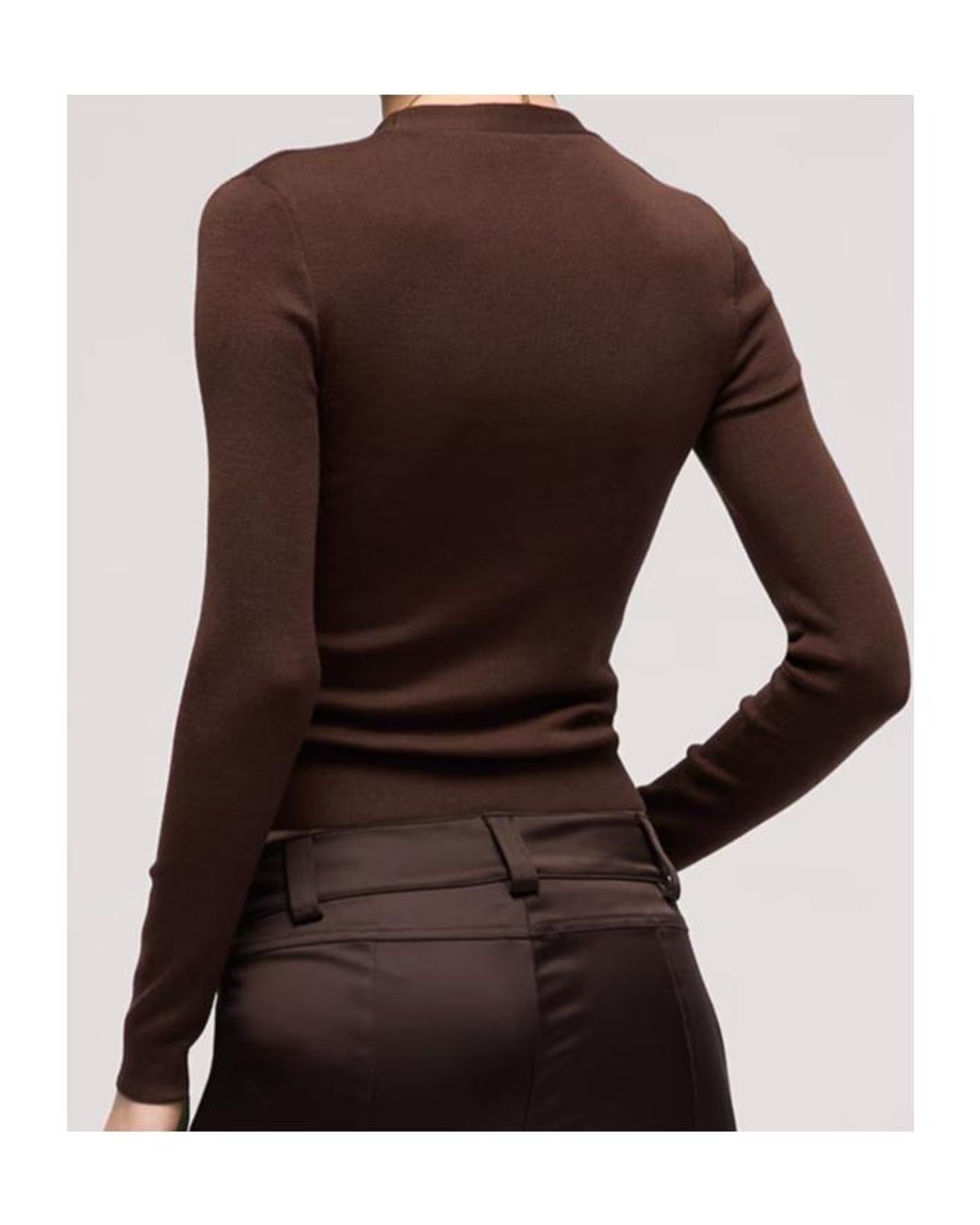 Gucci Brown Fine Rib Knit Wool Cardigan With Horsebit