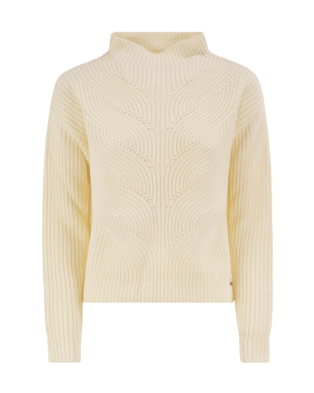 Herno White Long-Sleeved Sweater