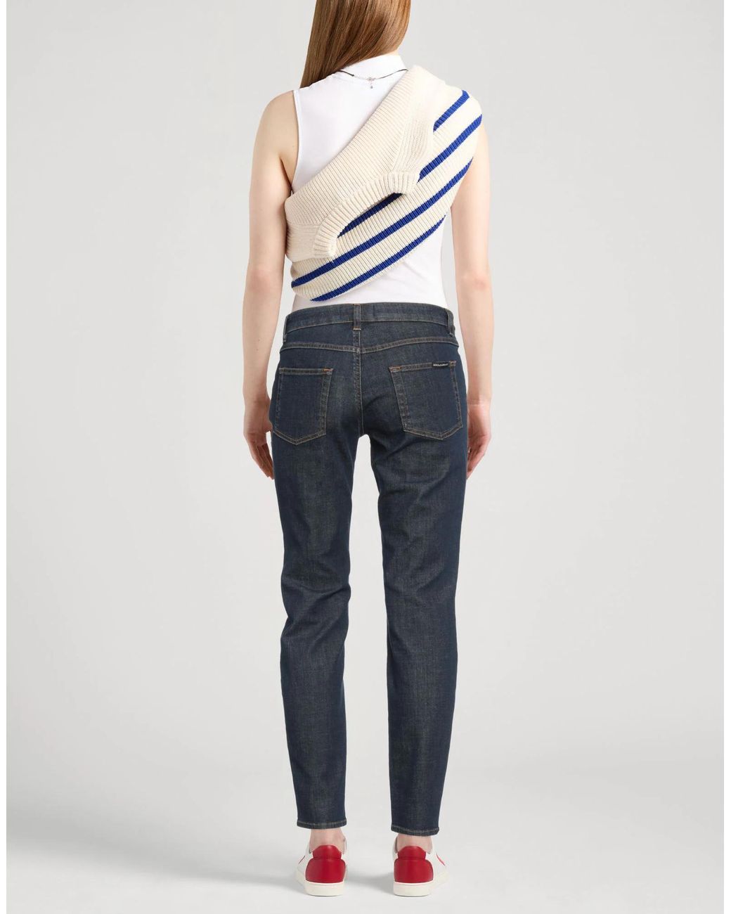 Dolce & Gabbana Blue Skinny Jeans
