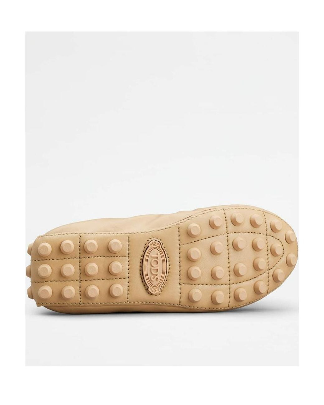 Tod's Natural Gommino Bow-Detailed Ballerinas Shoes