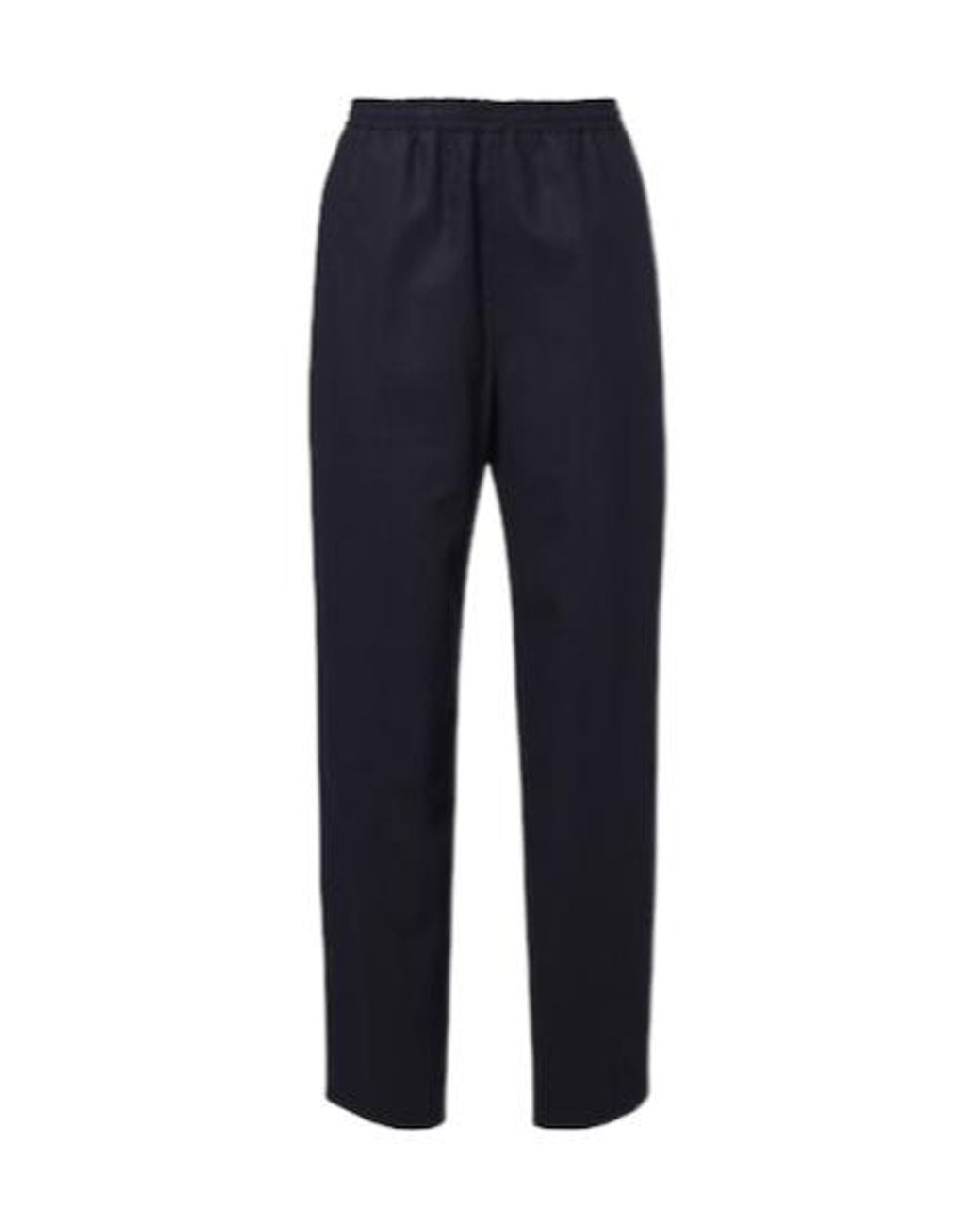 Jil Sander Blue Wool Straight Pants