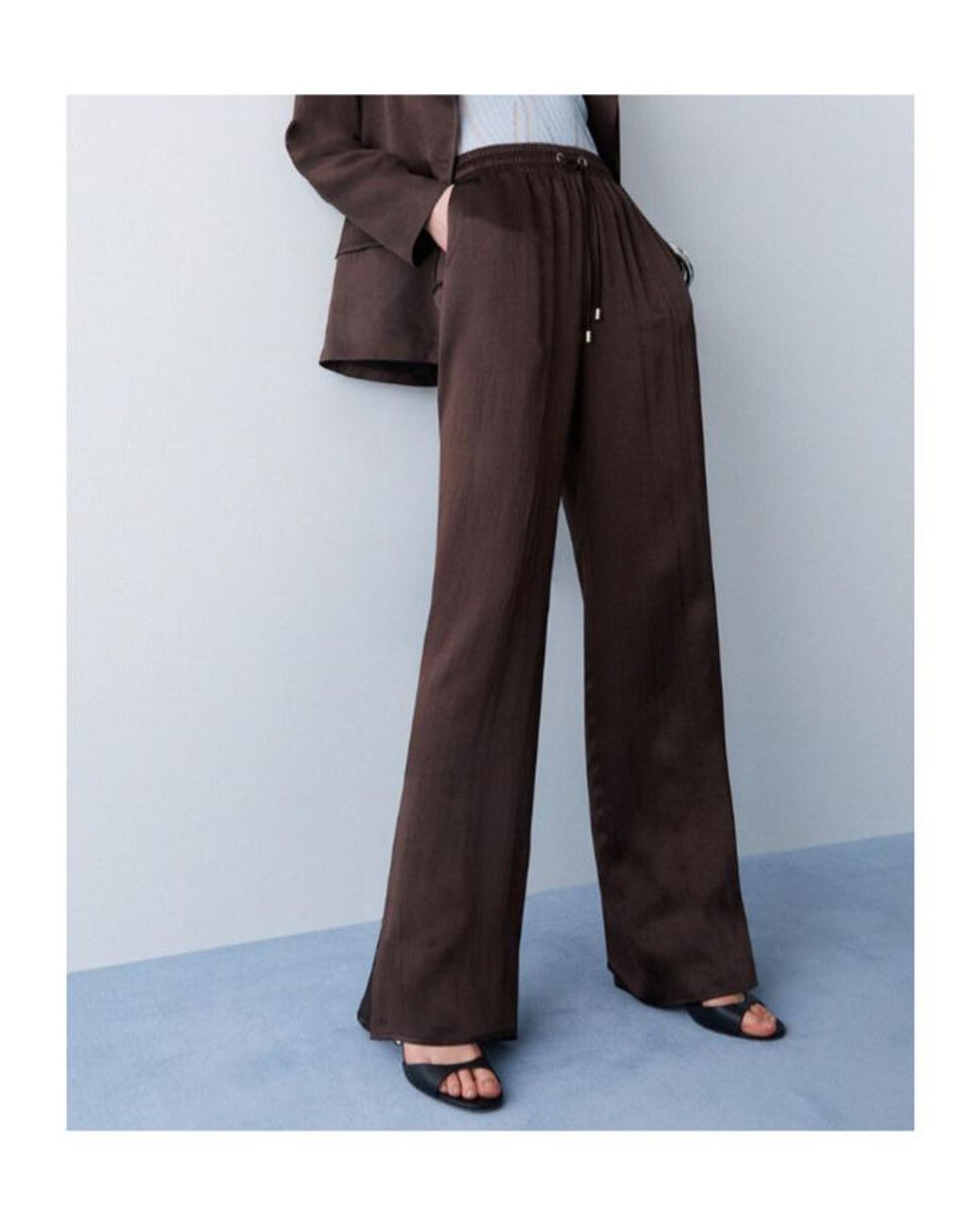 Liu Jo Purple Pleated Flared Pants
