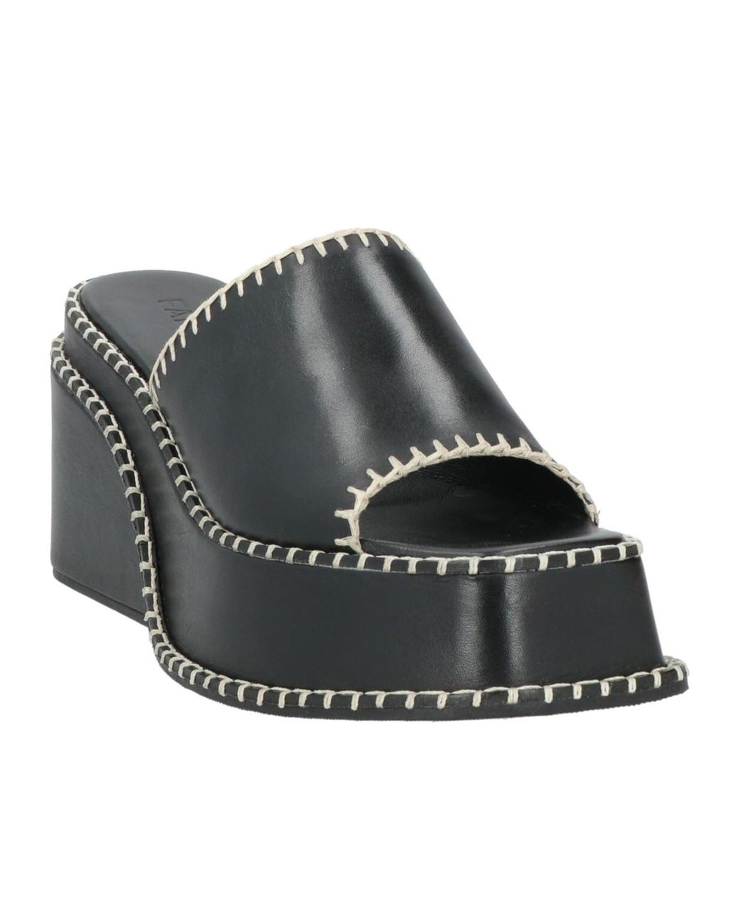 Farm Rio Black Plain Colour Sandals