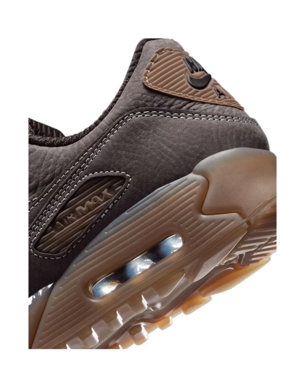 Nike Brown Air Max 90 Contrast-Stitched Sneakers for men