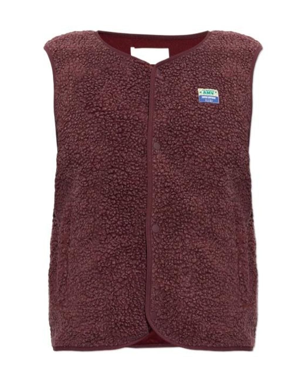 American Vintage Purple Snap-Button Vest for men
