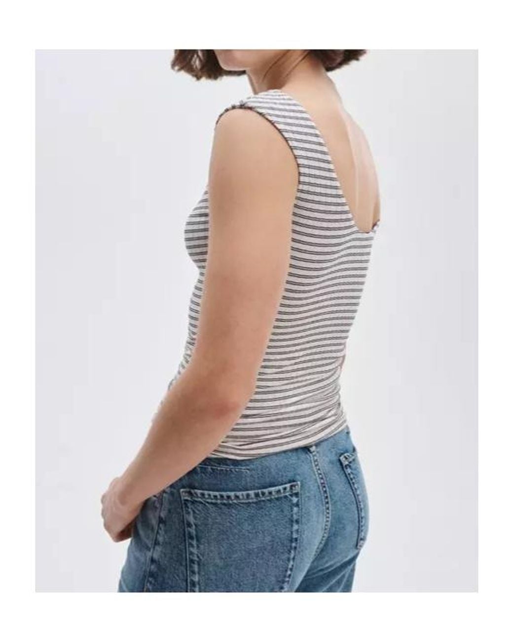 Rag & Bone Gray Striped T-Shirt