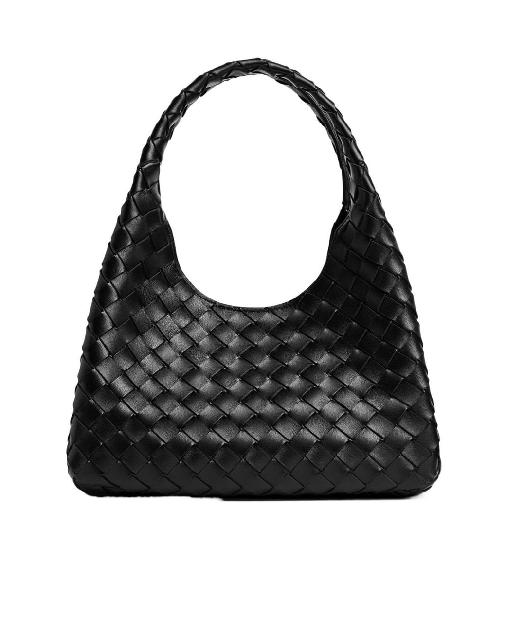 Bottega Veneta Black Small Campana Shoulder Bag