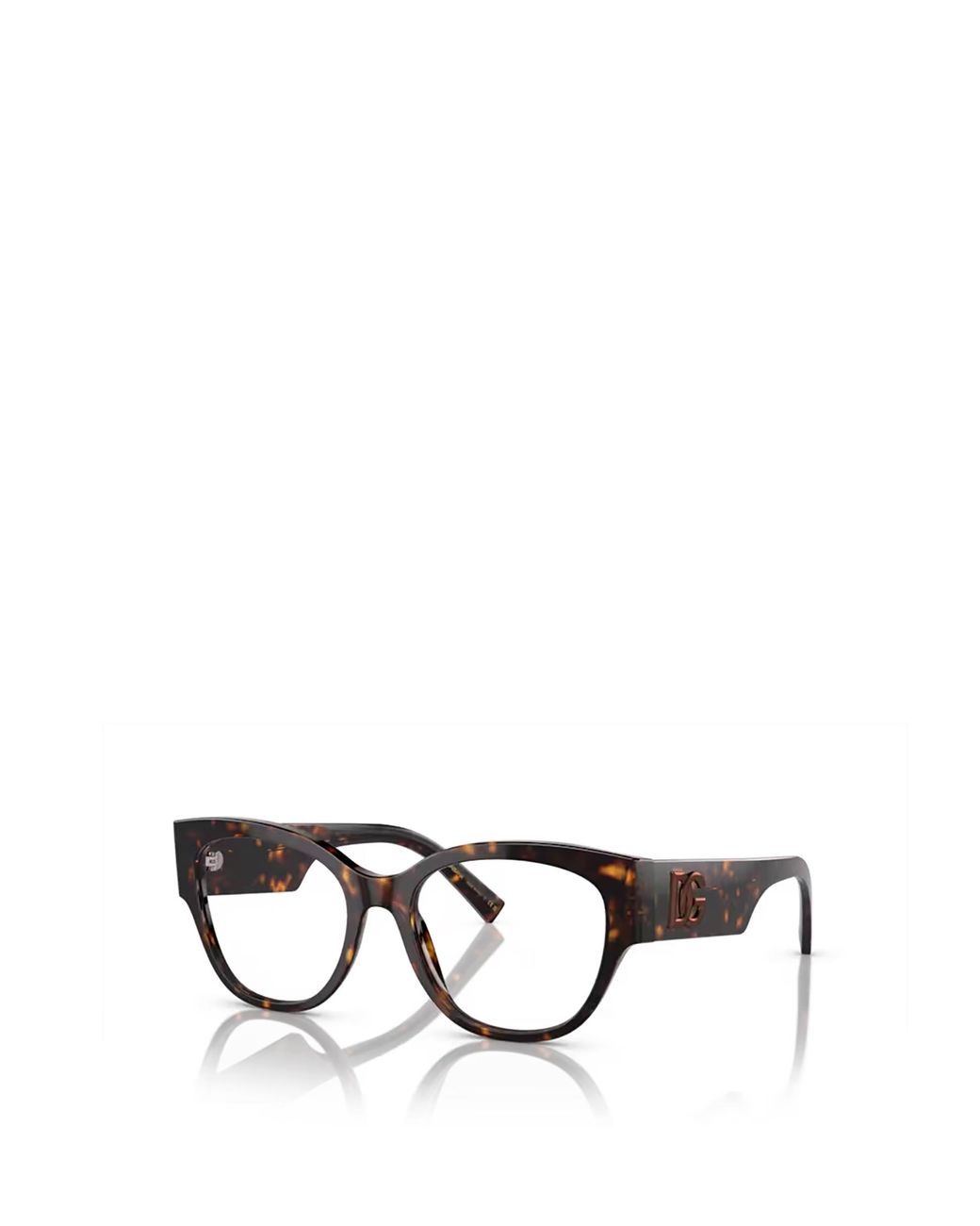 Dolce & Gabbana White Eyewear Round Frame Glasses