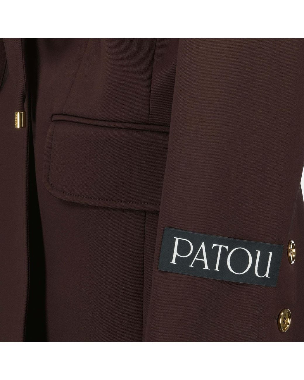 Patou Brown Single-Breasted Casual Jacket