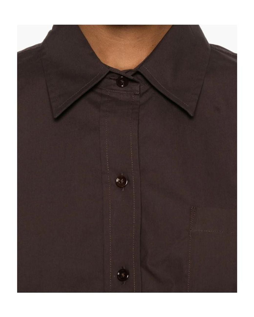 Frankie Shop Brown Long Sleeve Shirt