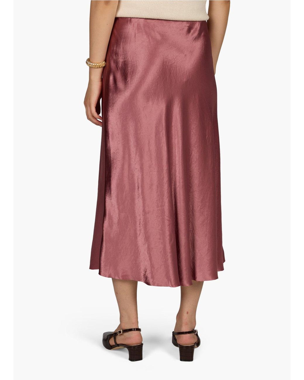 Vince Purple Flowing Skirt
