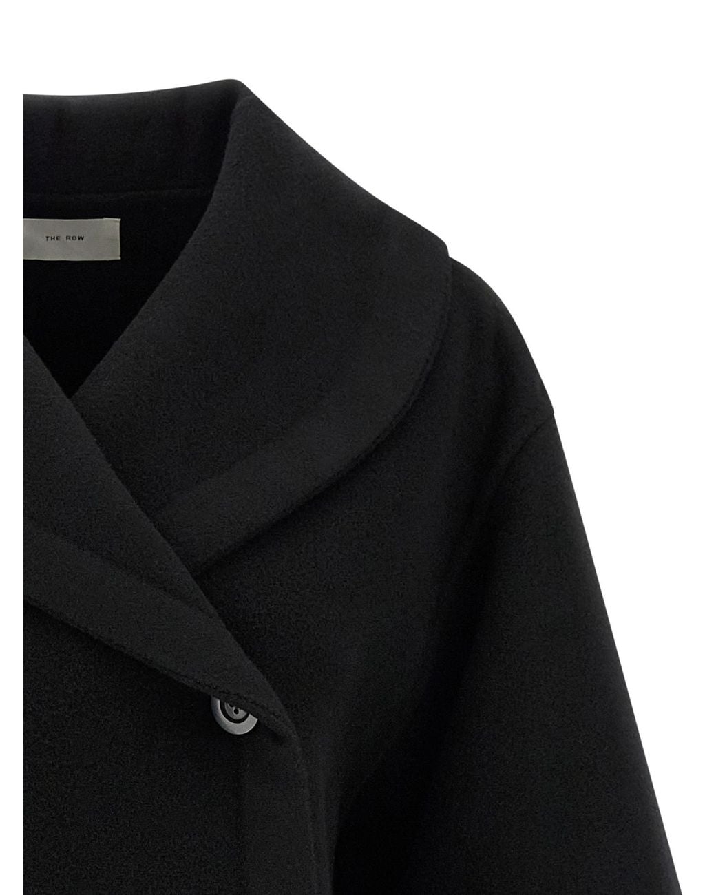 The Row Black Temur Wrap Coat