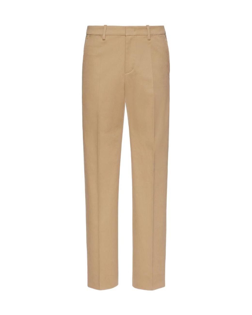 Valentino Natural Slim Cut Straight Leg Trousers for men