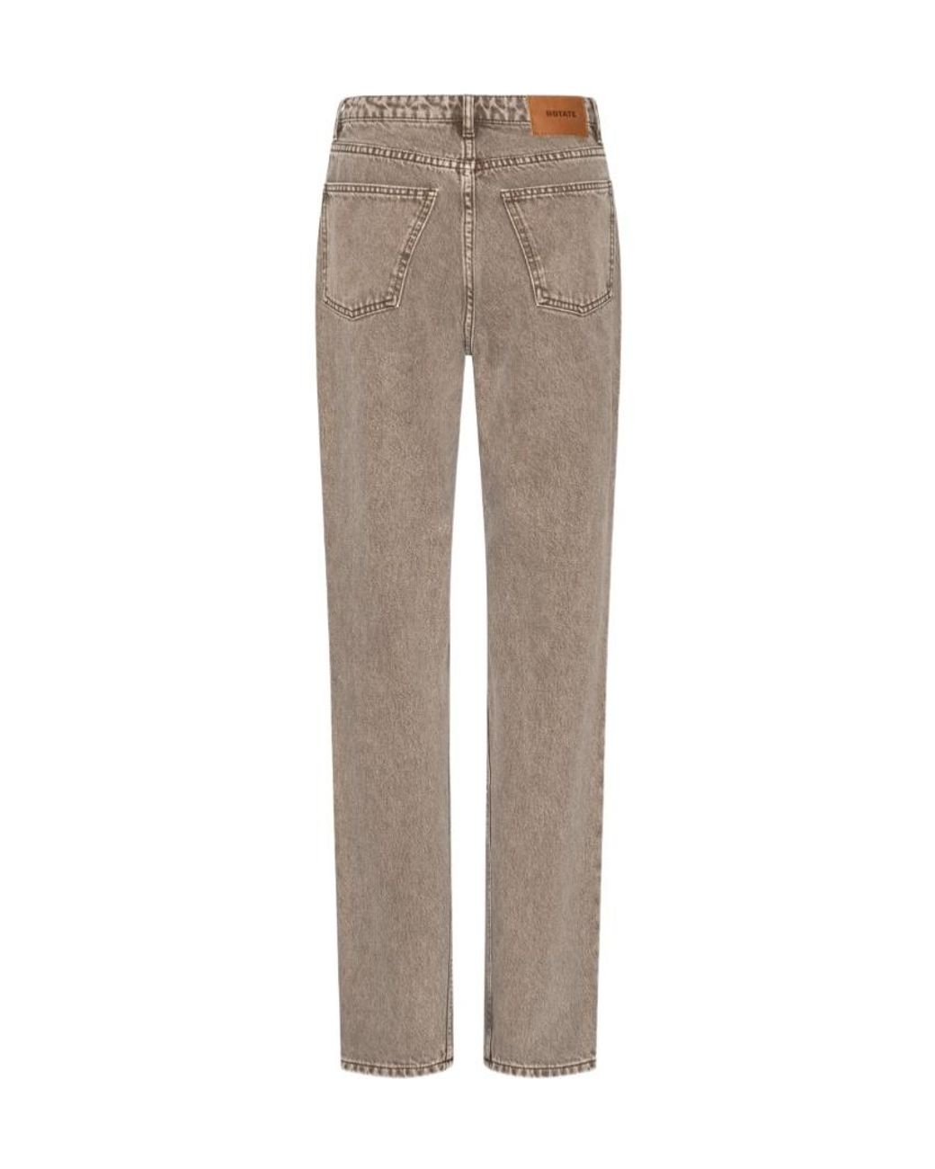 ROTATE BIRGER CHRISTENSEN Gray Loose Straight-Leg Jeans