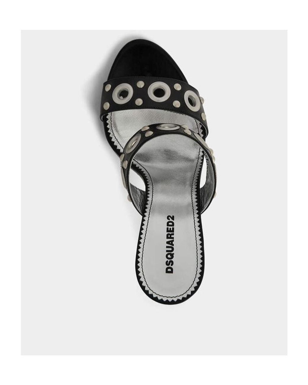 DSquared² Black Gothic Open Toe Sandals