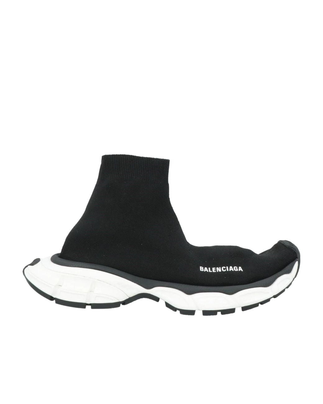 Balenciaga Black Minimalist Knit Sock Boots