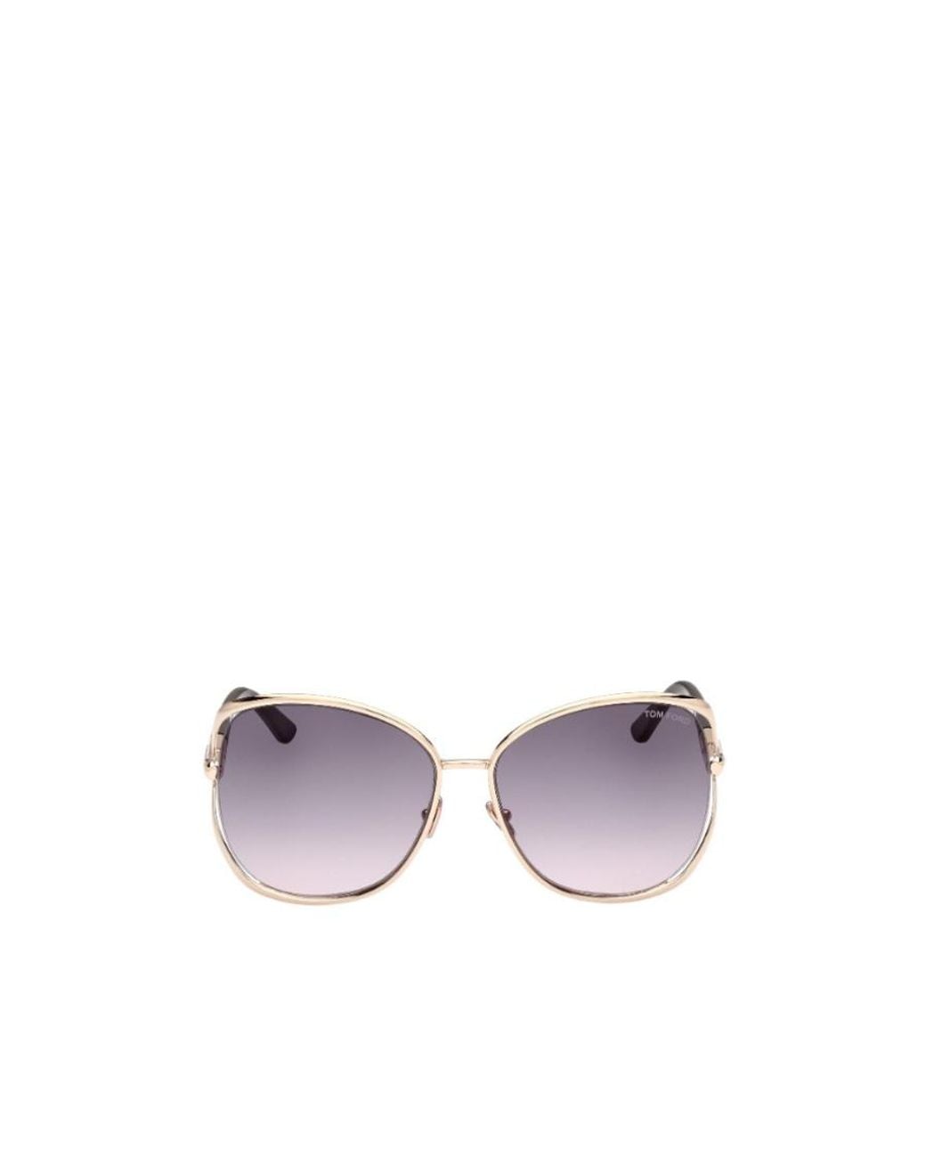 Tom Ford Purple Eyewear Marta Round Frame Sunglasses