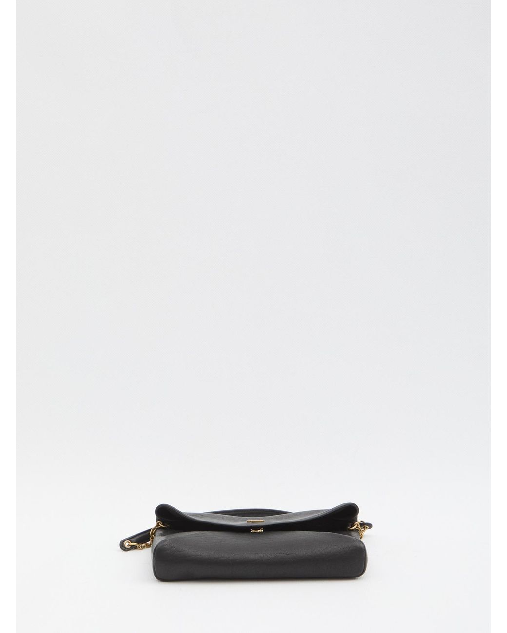 Saint Laurent Black Cassandre Chain Pouch