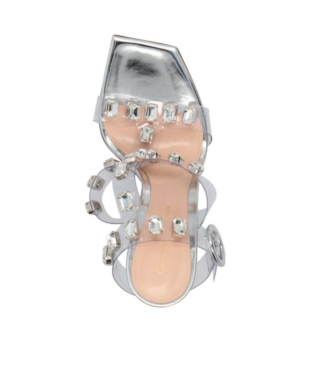 Gianvito Rossi White Crystal-Embellished 105Mm Sandals