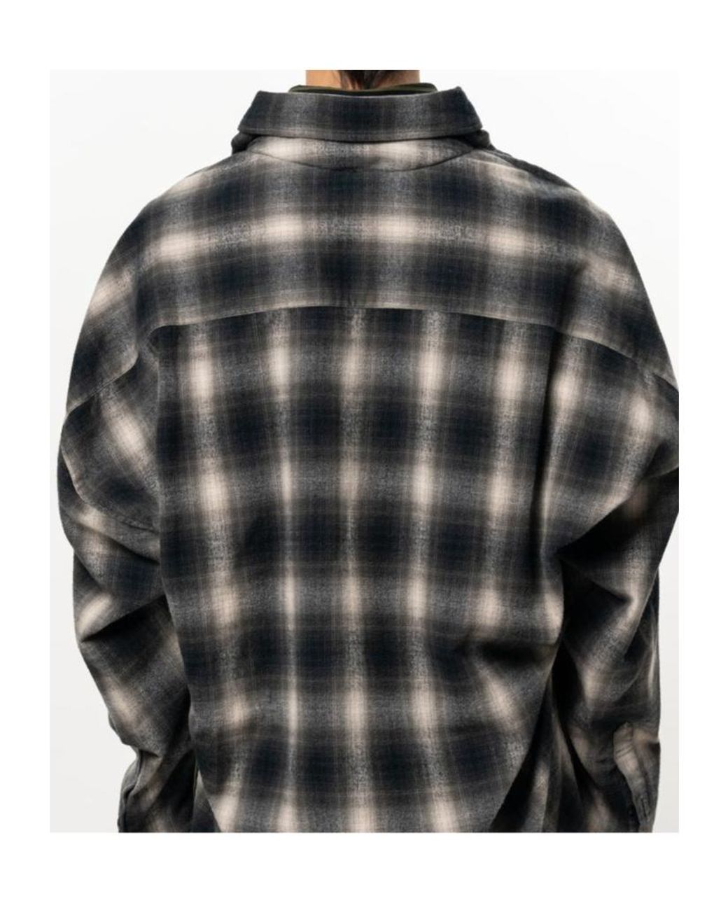 Maison Mihara Yasuhiro Black Long-Sleeve Striped Shirt for men