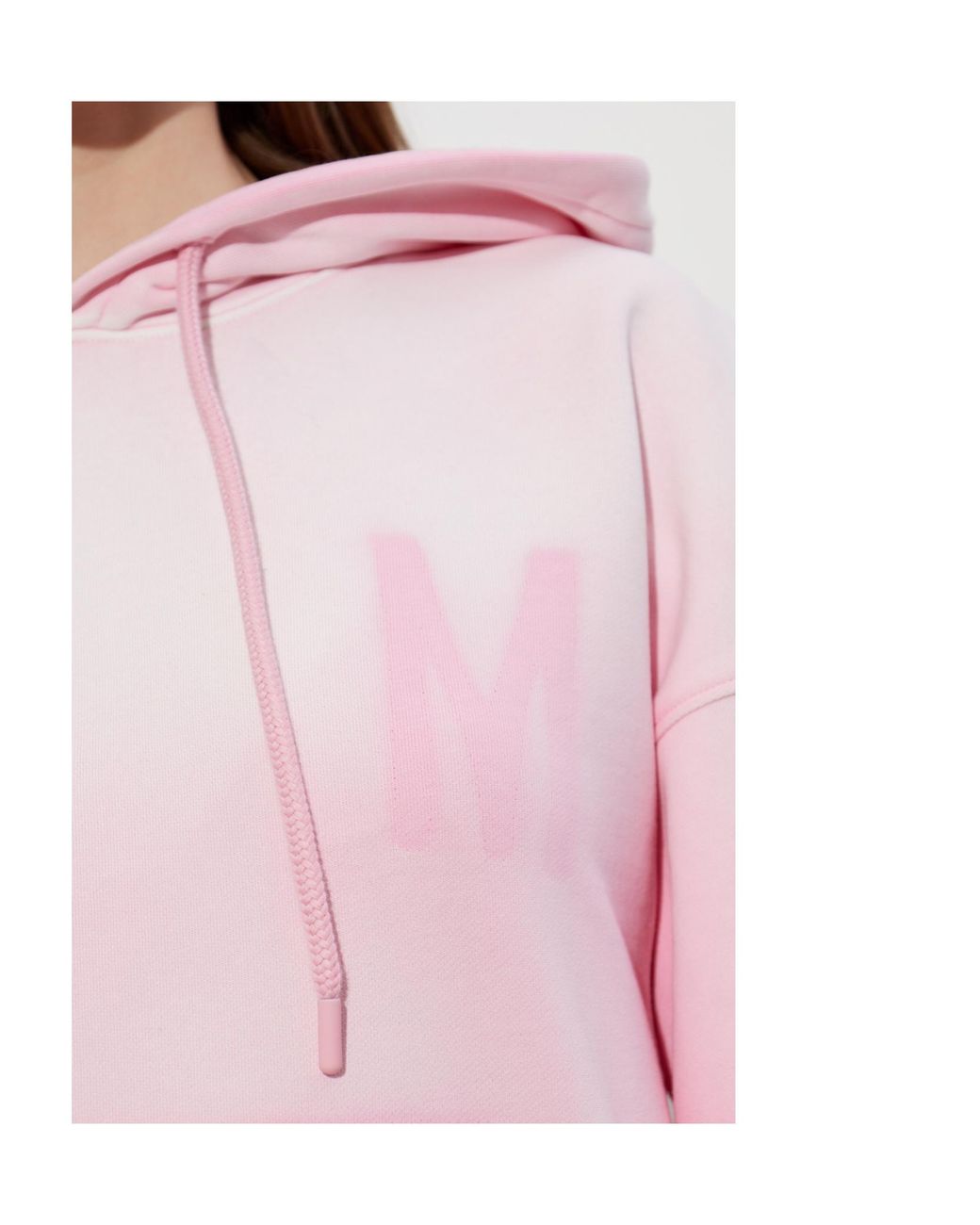 Moschino Pink Gradient Logo Hoodie