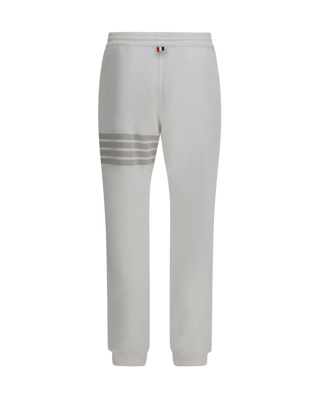 Thom Browne Gray Solid Loopback Overdyed-Bar Sweatpants for men