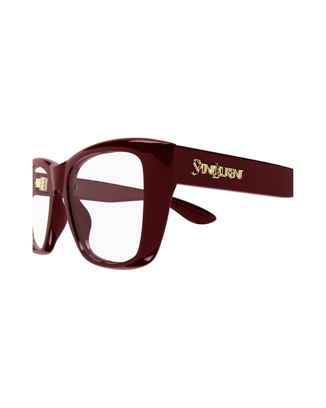 Saint Laurent Brown Square-Frame Glasses