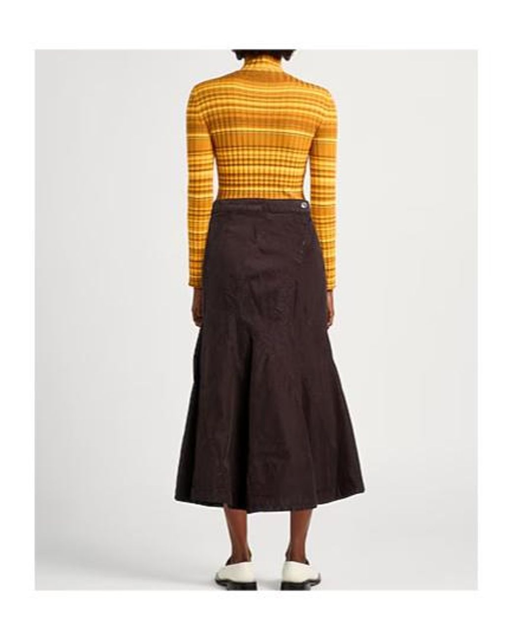 MAX&Co. Brown Denim Skirt