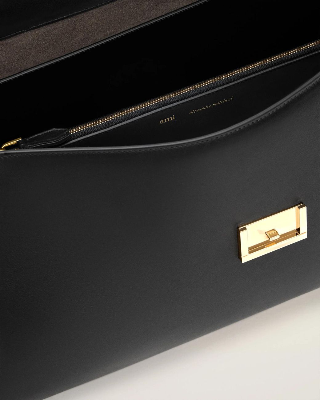 AMI Black Mimi Shoulder Bag for men