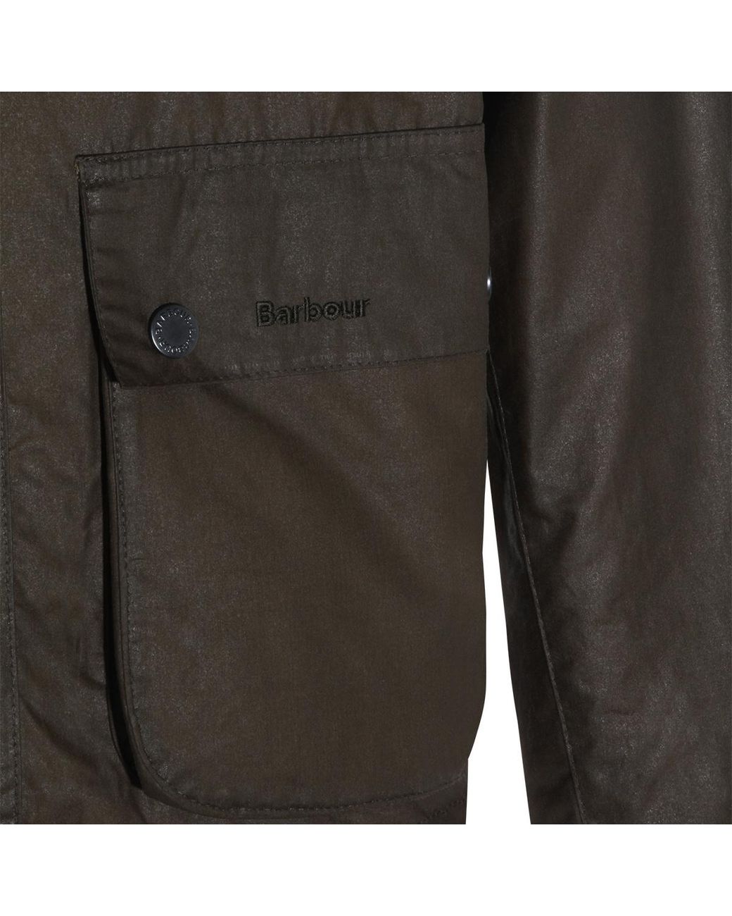 Barbour Green Collared Button-Up Jacket for men