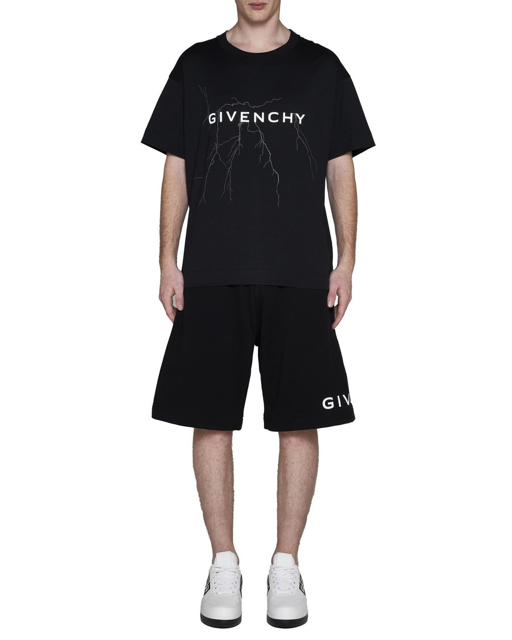 Givenchy Black Boxy Fit Crewneck T-Shirt for men