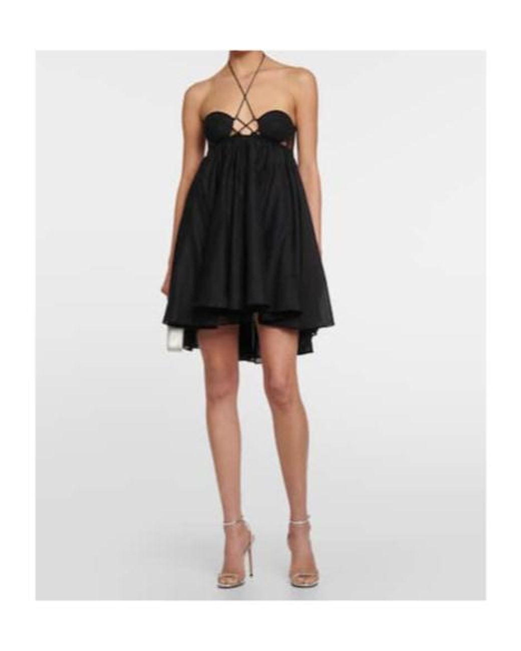 Nensi Dojaka Black Cutout Minidress