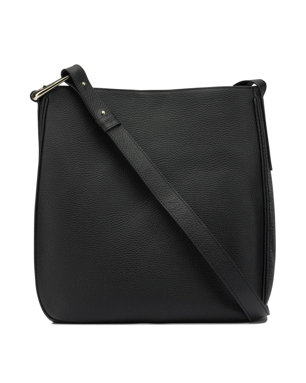 Le Tanneur Black Structured Crossbody Bag