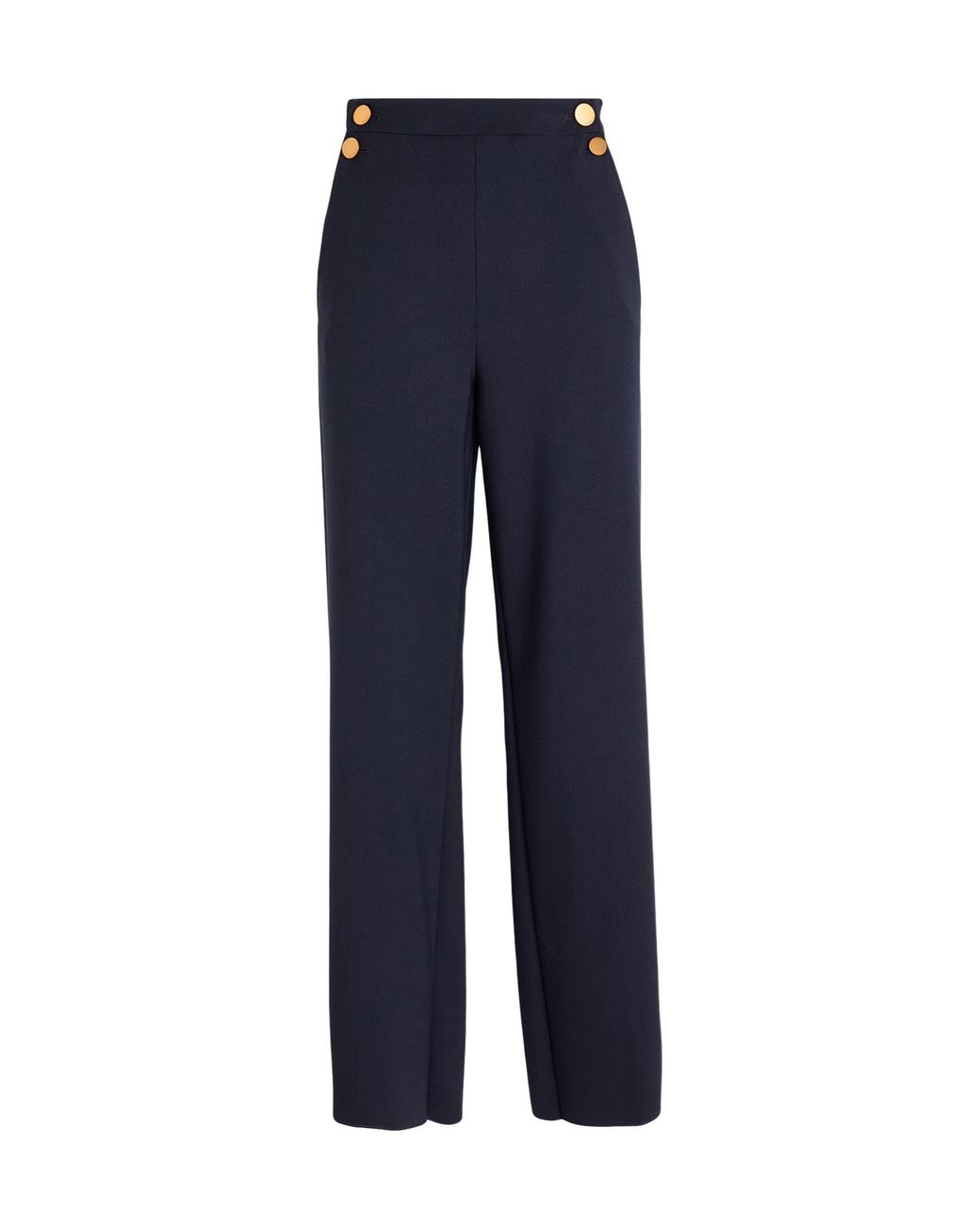 Max Mara Blue Minimalist Loose-Fit Trousers