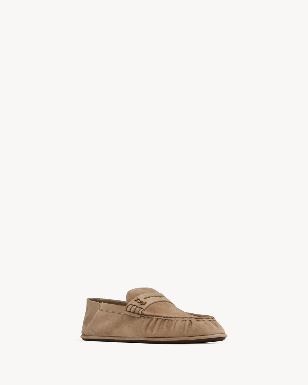 Saint Laurent Brown Le Loafer Foldable Loafers for men