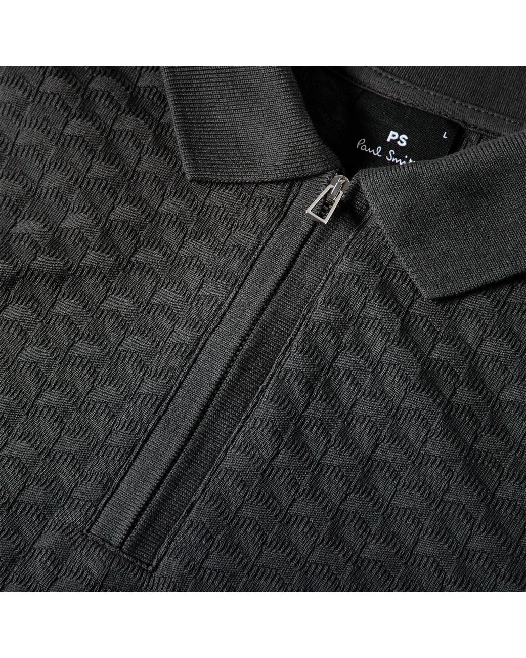 Paul Smith Black Short Sleeve Polo Shirt for men