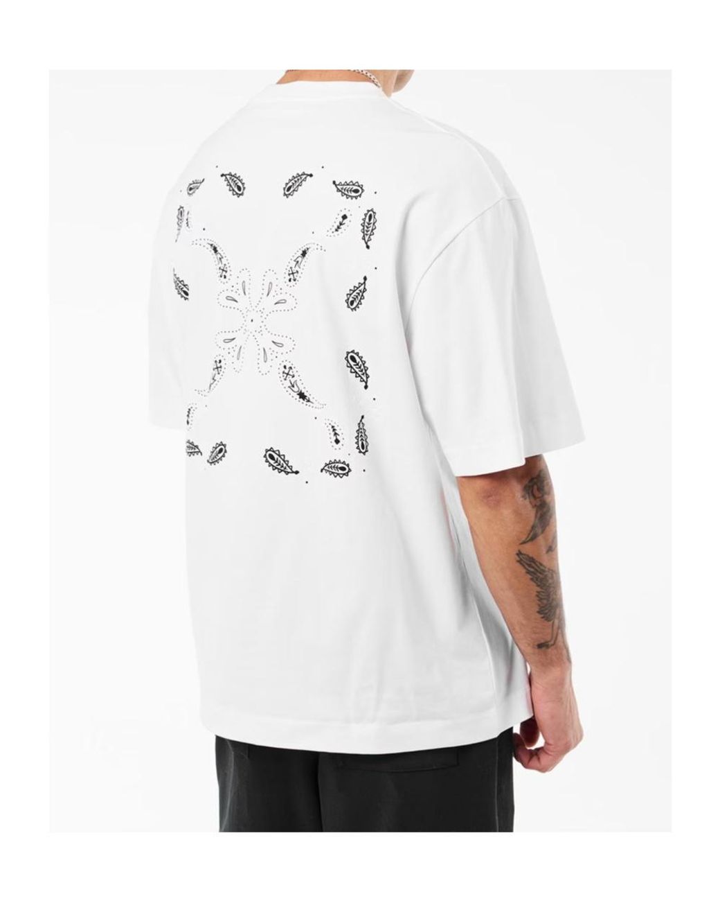 Off-White c/o Virgil Abloh White Logo Crew Neck T-Shirt for men