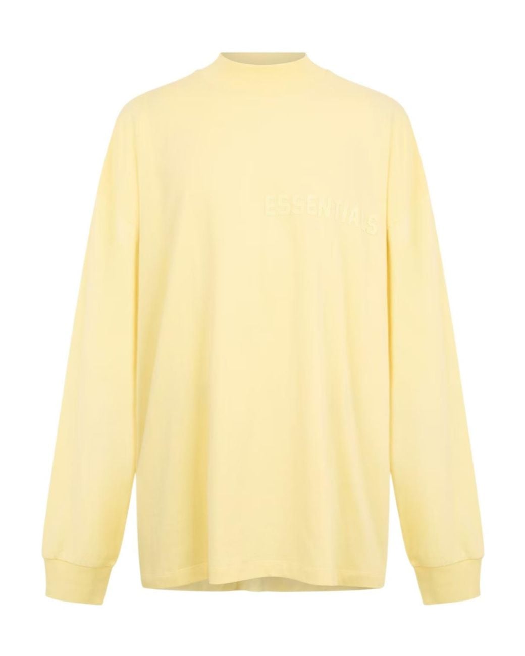 Fear Of God Yellow Logo Long Sleeve T-Shirt for men