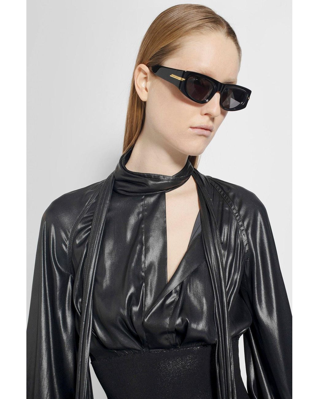 Bottega Veneta Multicolor Rectangle-Frame Sunglasses
