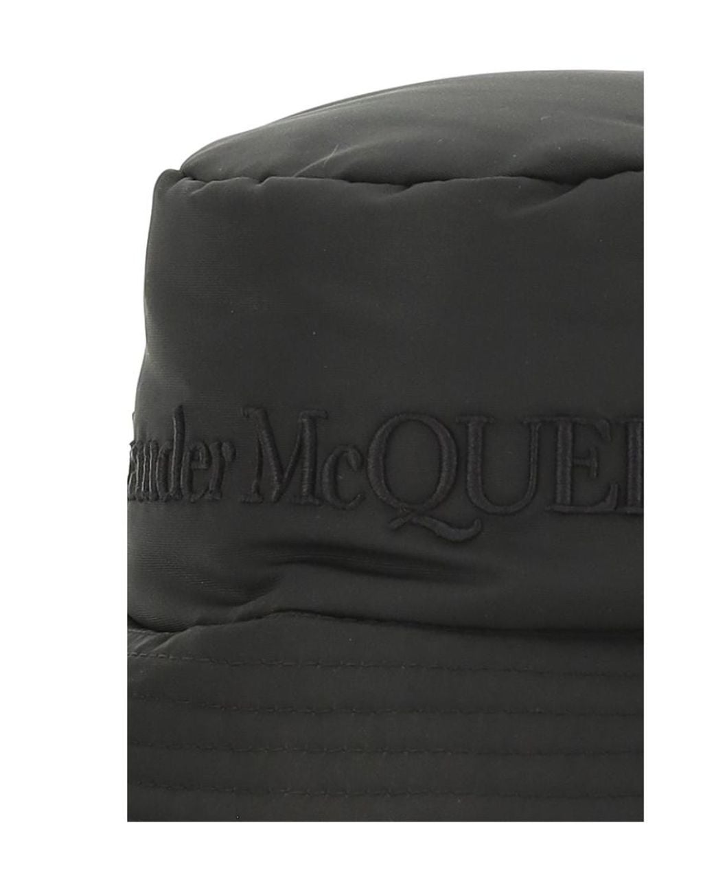 McQueen Black Padded Bucket Hat