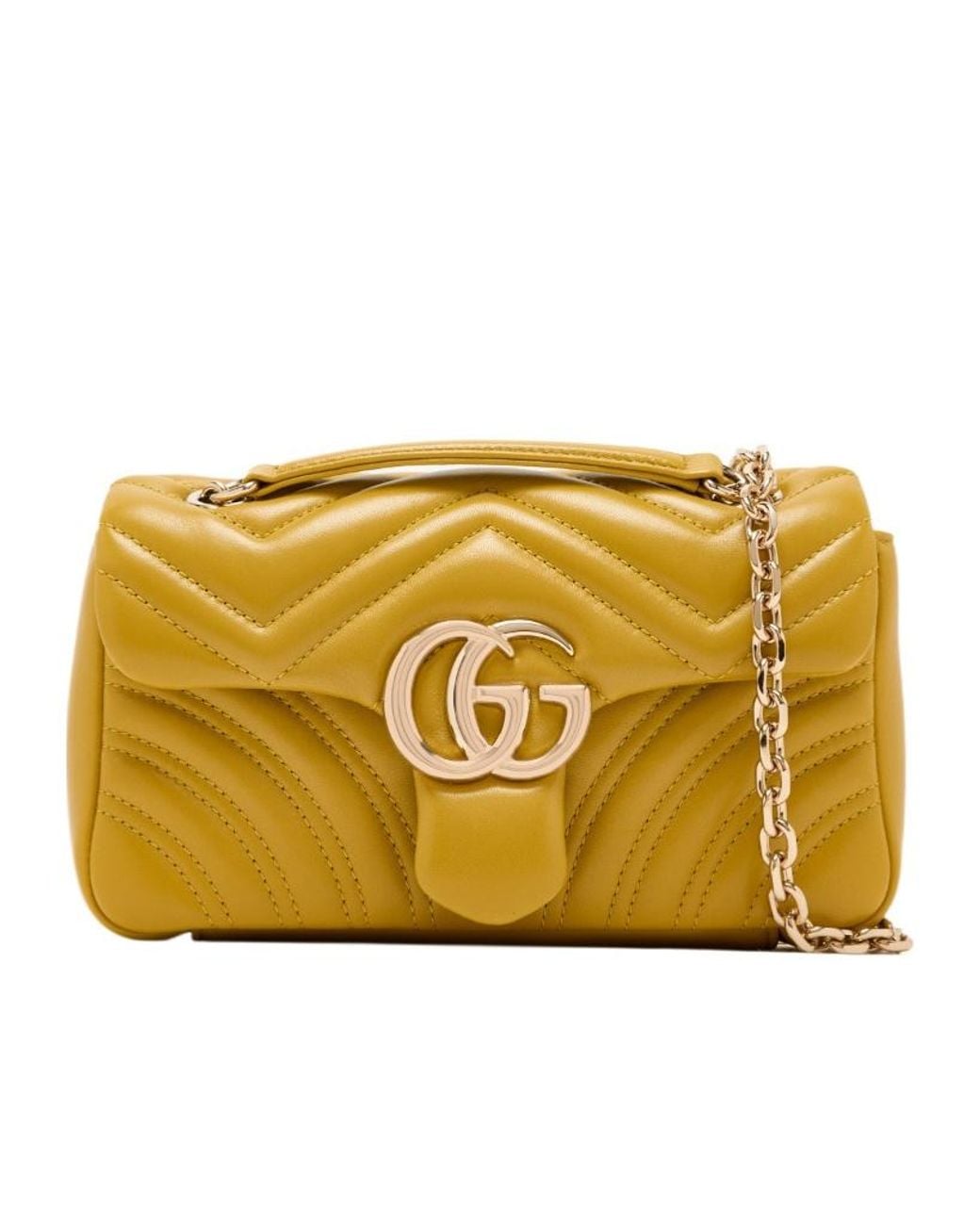 Gucci Metallic Gg Marmont Small Shoulder Bag