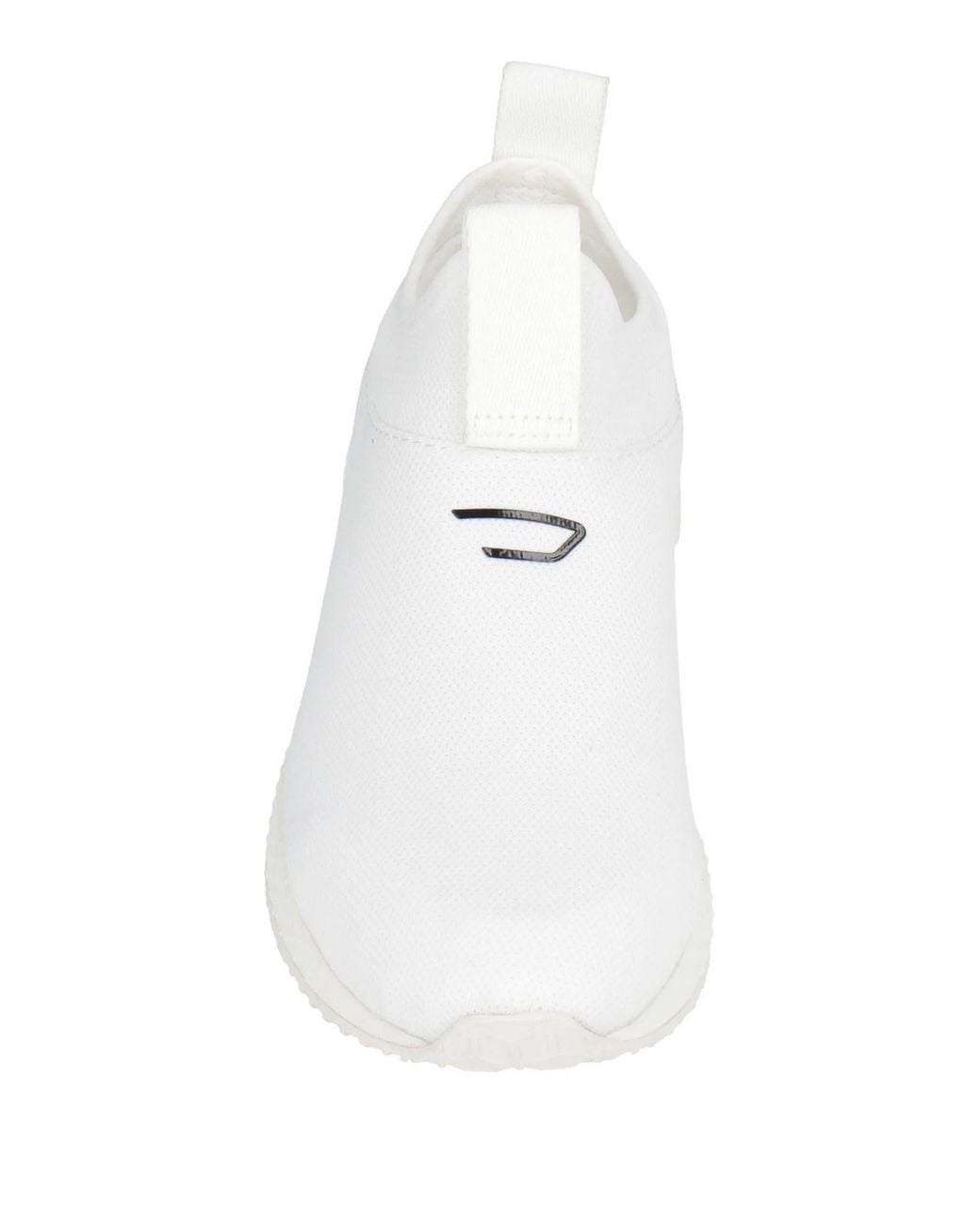 DIESEL White Minimalist Sock-Style Casual Shoes