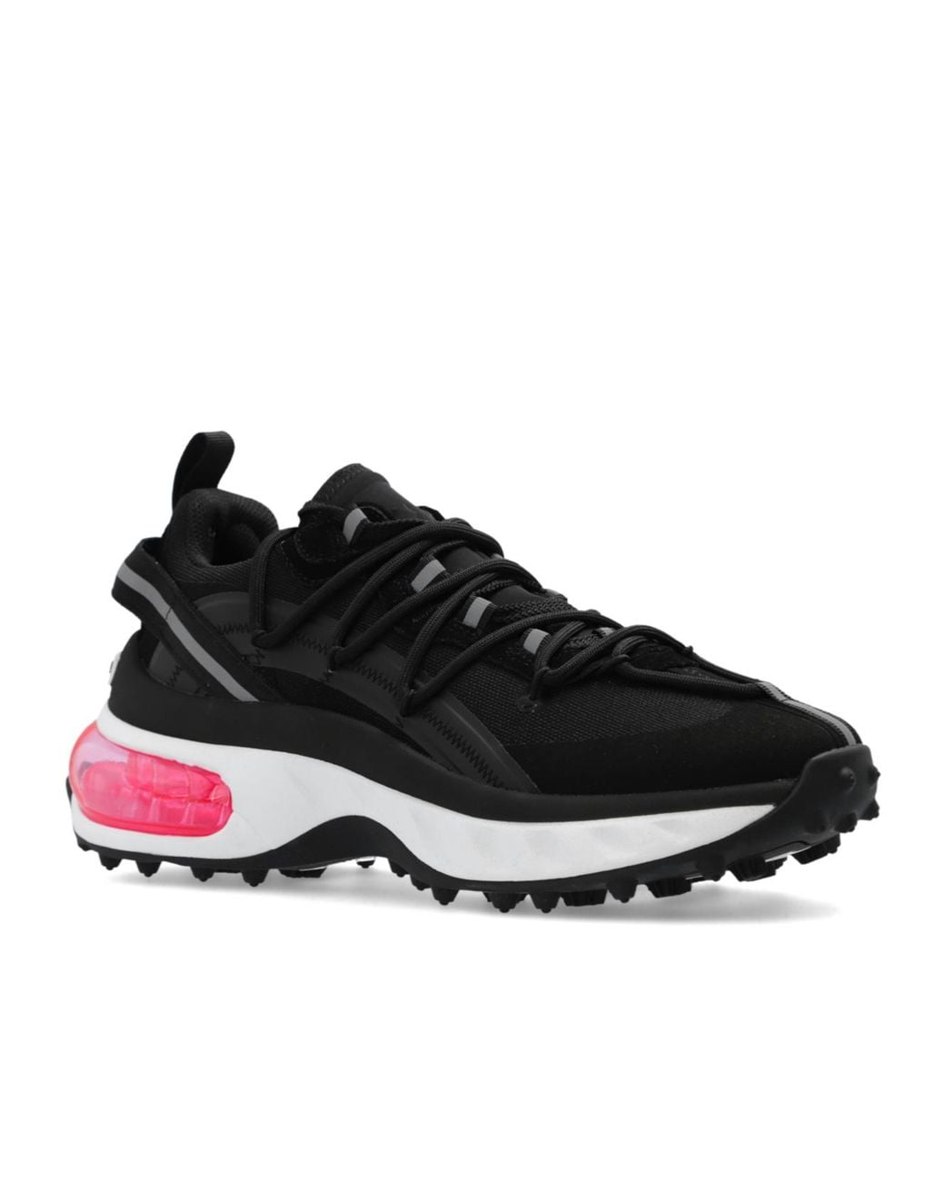 DSquared² Black Reflective-Detailed Chunky Lace-Up Sneakers