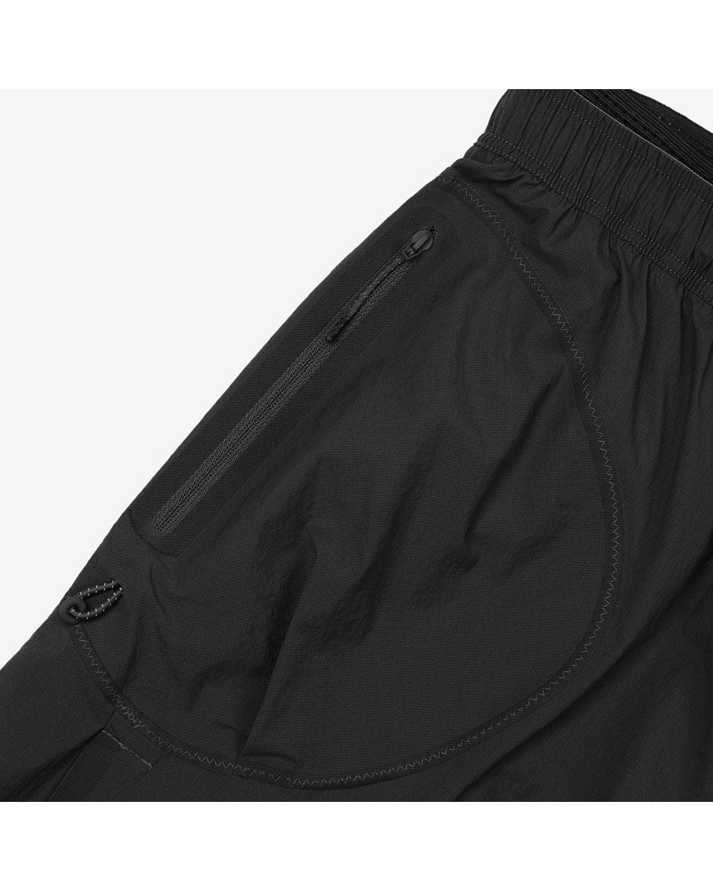Satisfy Black Rippy Cordura 5' Trail Shorts for men