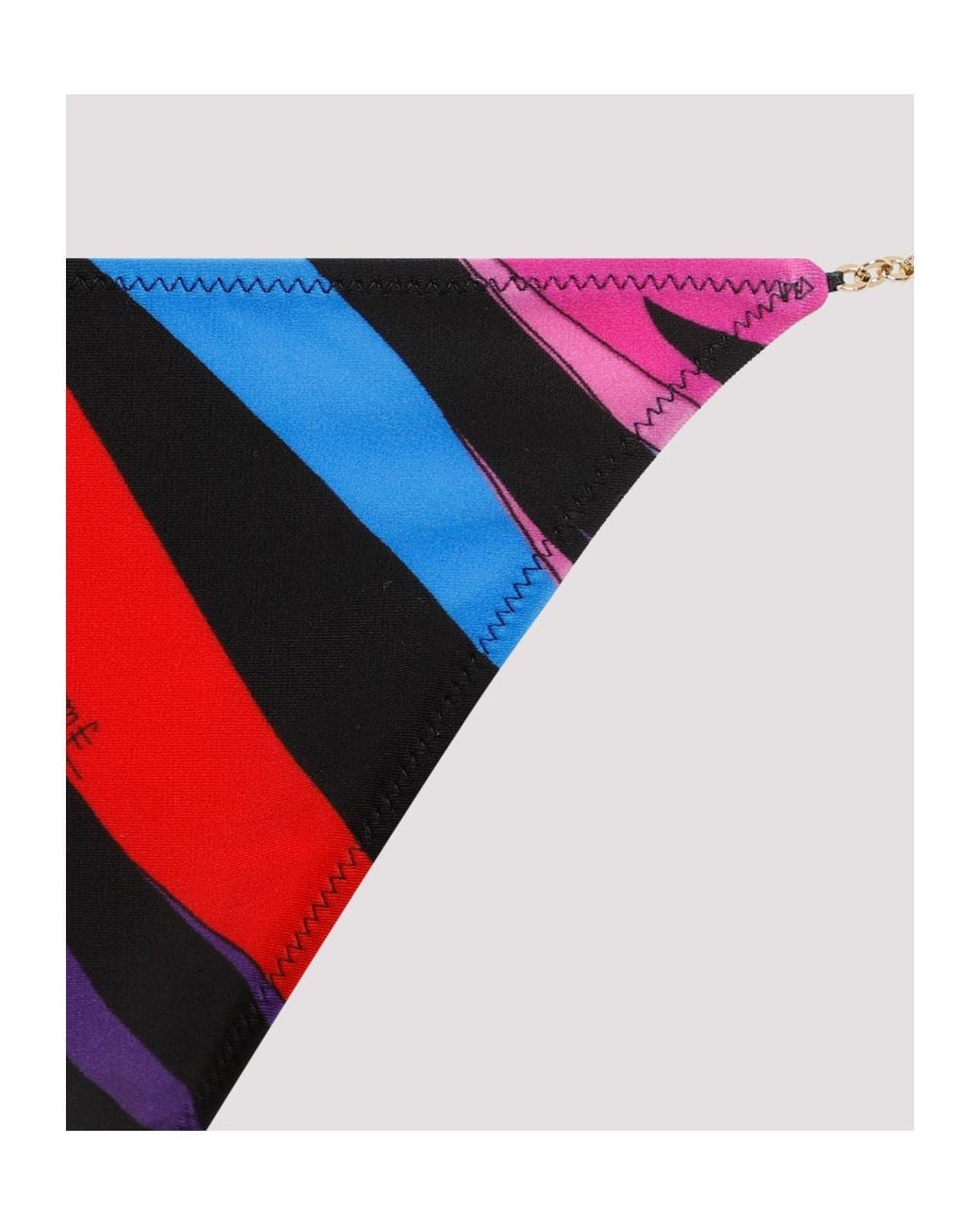Emilio Pucci Blue Marmo-Print Bikini Bottoms