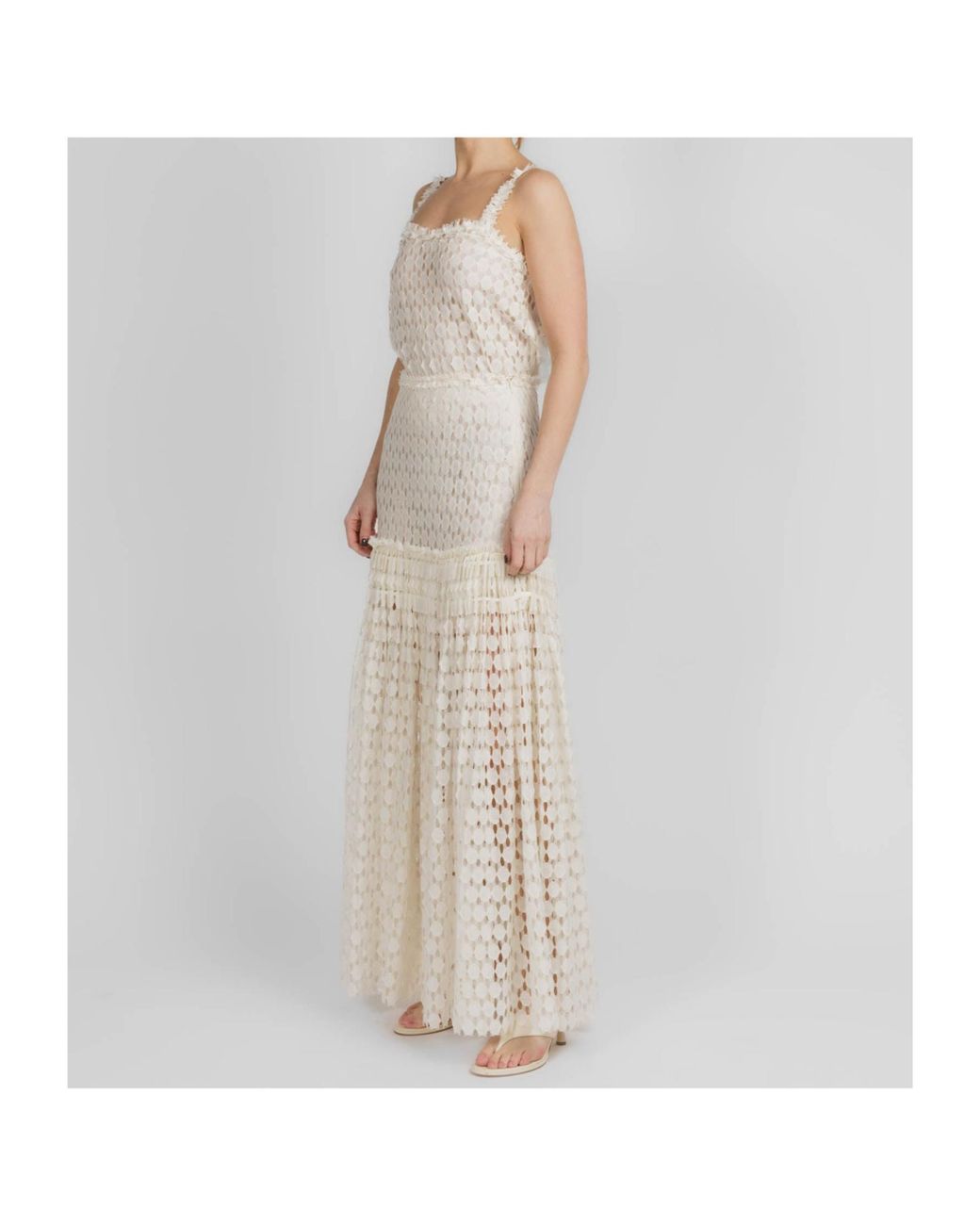 Ulla Johnson White Hollow-Out Dress