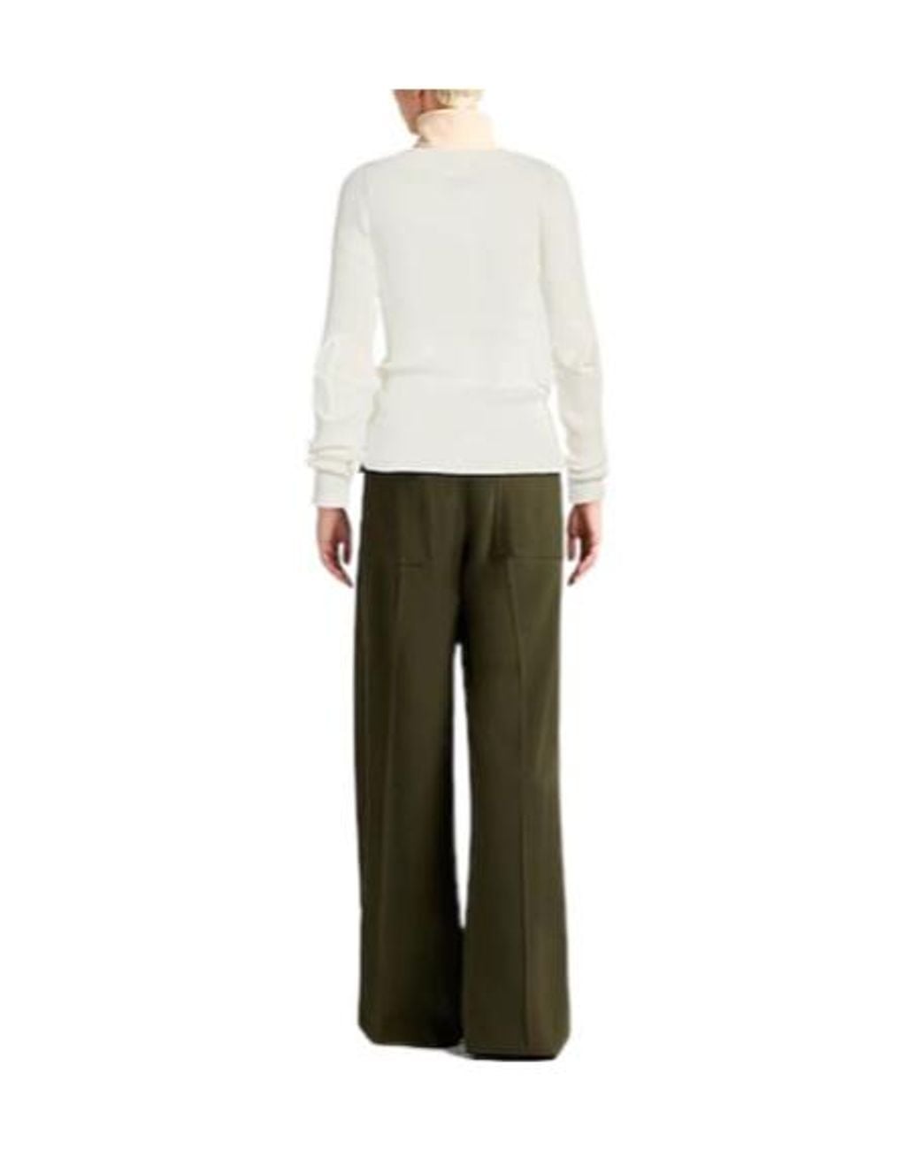 MM6 by Maison Margiela White Solid-Color Knit Cardigan