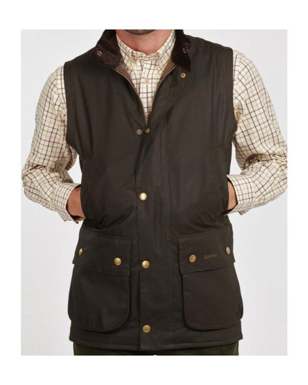 Barbour Black Waistcoat for men