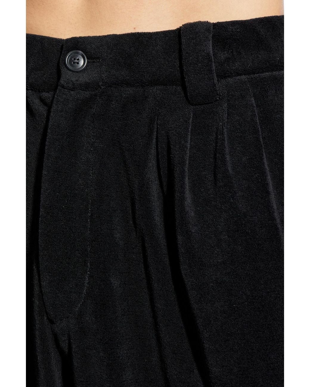 Giorgio Armani Blue Terry Tapered Trousers for men
