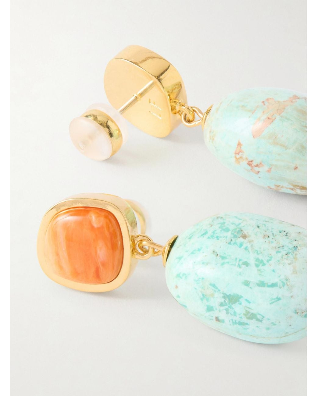 Lizzie Fortunato Blue Citrus Splash Drop Earrings